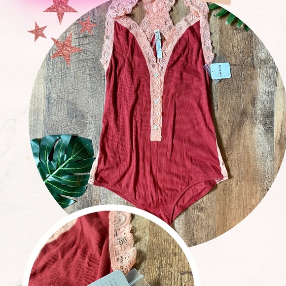 Free People Onesie LaceBodysuit 🤍 - Picture 2 of 4